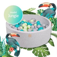 Сухой шариковый бассейн MeowBaby Jungle, 250 шт. круглый цена и информация | Игрушки для малышей | 220.lv