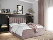 Divvietīga gulta Hugo 140x200cm, gaiši rozā krāsā cena un informācija | Gultas | 220.lv