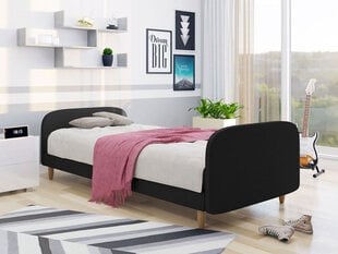 Кровать Moriba 3 120x200см, черная цена и информация | Кровати | 220.lv