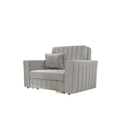 Раскладное кресло Clivia Glam, светло-серое цена и информация | Кресла в гостиную | 220.lv