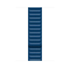 Кожаный браслет — Синий 42/44/45мм цена и информация | Аксессуары для смарт-часов и браслетов | 220.lv
