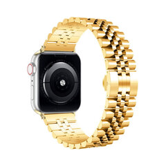 Ремешок из нержавеющей стали Jubilee для Apple Watch — Золотой 42/44/45мм цена и информация | Аксессуары для смарт-часов и браслетов | 220.lv