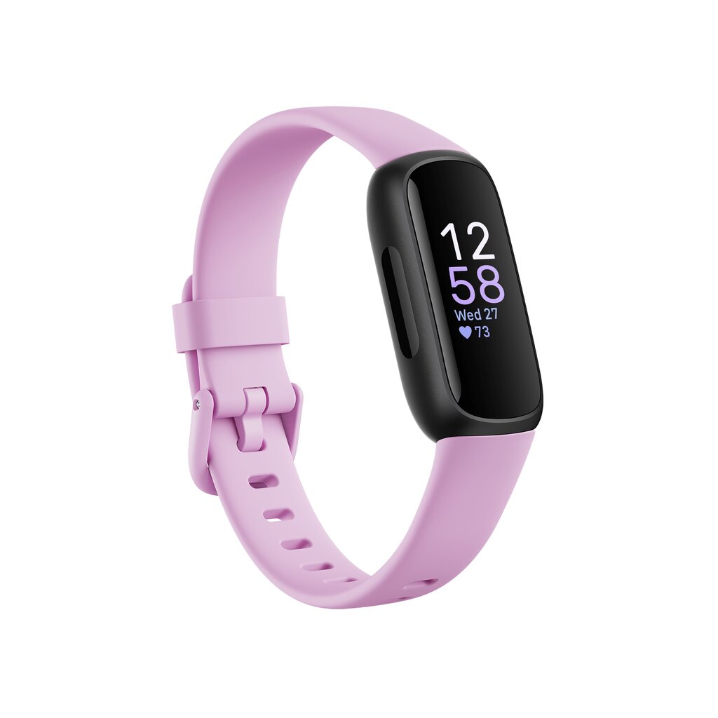 Fitbit Inspire 3, Black/Lilac Bliss FB424BKLV cena un informācija | Fitnesa aproces | 220.lv