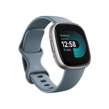 Fitbit Versa 4 NFC Waterfall Blue/Platinum FB523SRAG цена и информация | Смарт-часы (smartwatch) | 220.lv