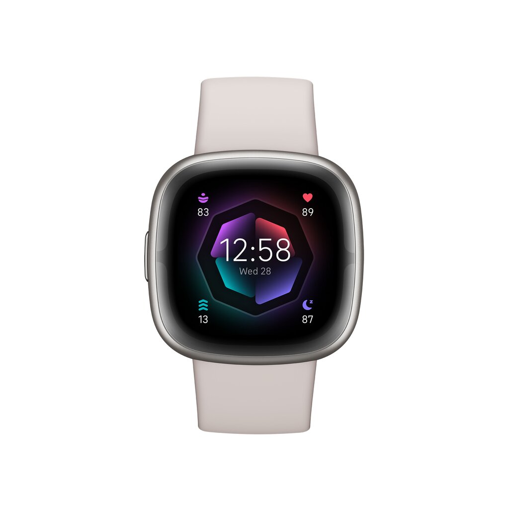 Fitbit Sense 2 Lunar White/Platinum цена и информация | Viedpulksteņi (smartwatch) | 220.lv