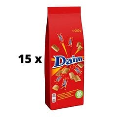 Šokolādes konfektes DAIM Mini, 200 g x 15 gab. iepakojums cena un informācija | Saldumi | 220.lv