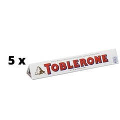 Šokolāde TOBLERONE, balta, 100 g x 5 gab. iepakojums cena un informācija | Saldumi | 220.lv