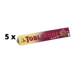 Шоколад TOBLERONE Fruit & Nut, 100 г x 5 шт. упаковка цена и информация | Сладости | 220.lv