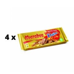 Молочный шоколад MARABOU Daim, 250 г x 4 шт. упаковка цена и информация | Конфетки | 220.lv