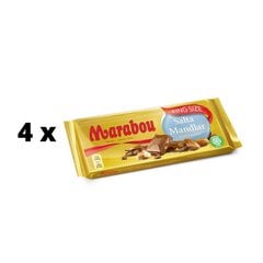 Молочный шоколад MARABOU с соленым миндалем, 220 г x 4 шт. упаковка цена и информация | Конфетки | 220.lv