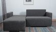 Stūra Dīvāns - Gulta "Deka-S +" Pelēks cena un informācija | Stūra dīvāni | 220.lv