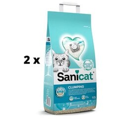 Наполнитель для кошачьего туалета Sanicat Clumping Marseille Soap, упаковка 2 шт. по 10 л цена и информация | Наполнители для кошачьих туалетов | 220.lv