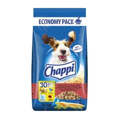 Sausā suņu barība CHAPPI, ar liellopu un putnu gaļu, 13,5 kg x 1 gab. cena un informācija | Sausā barība suņiem | 220.lv