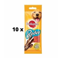 Лакомство для собак Pedigree Rodeo, 70 г x 10 шт. упаковка цена и информация | Лакомства для собак | 220.lv