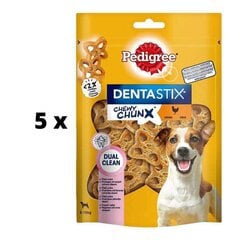 Suņu gardumi PEDIGREE Dentastix Chewy Chunk Mini, vistas garša, 68 g x 5 gab. iepakojums cena un informācija | Gardumi suņiem | 220.lv