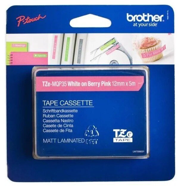 Brother TZe-MQP35 TZeMQP35 uzlīmju lentes kasete cena un informācija | Piederumi printerim | 220.lv