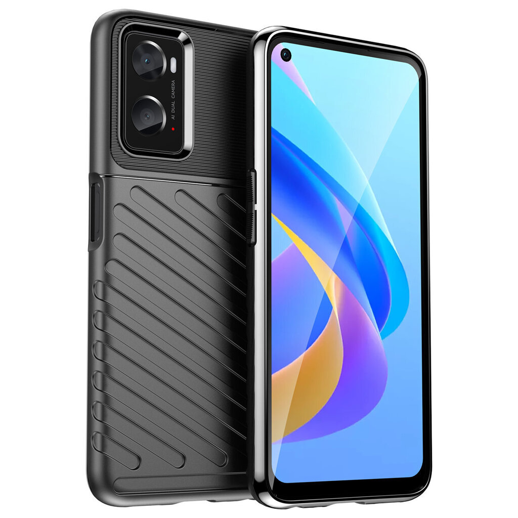 Hurtel Thunder Case paredzēts Oppo A76 / Oppo A36 / Realme 9i, melns цена и информация | Telefonu vāciņi, maciņi | 220.lv