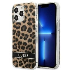 Guess GUHCP13LHSLEOW paredzēts iPhone 13 Pro / 13 6,1", brūns cena un informācija | Telefonu vāciņi, maciņi | 220.lv