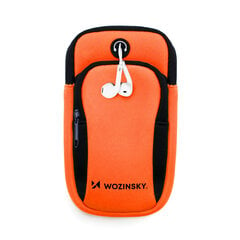 Wozinsky Running Phone Armband WABOR1, oranžs cena un informācija | Telefonu vāciņi, maciņi | 220.lv