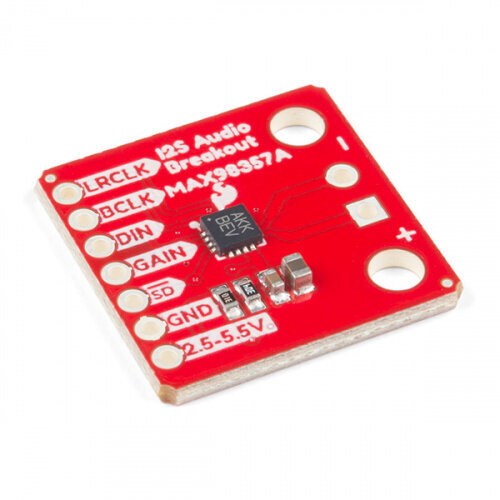 SparkFun MAX98357A audio dekoders 2.5V – 5.5V 2.4mA 3.2 W I2S цена и информация | Atvērtā koda elektronika | 220.lv