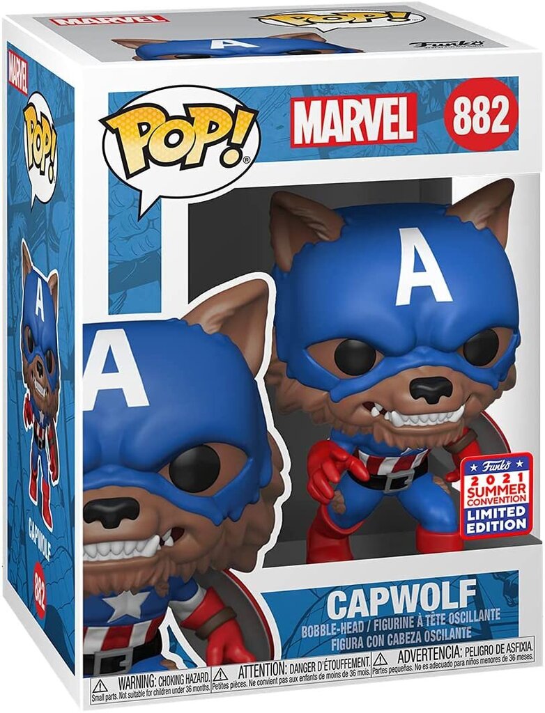 Figūriņa Funko POP! Marvel Capwolf Exclusive cena un informācija | Datorspēļu suvenīri | 220.lv