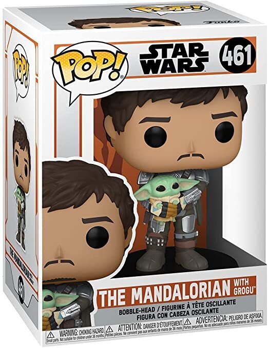 Figūriņa Funko POP! Star wars the Mandalorian with Grogu cena un informācija | Datorspēļu suvenīri | 220.lv