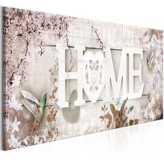 Картина - Home and Hummingbirds (1 Part) Beige Narrow 135x45 см цена и информация | Картины | 220.lv