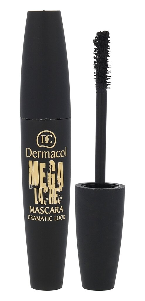 Skropstu tuša Dermacol Mega Lashes Dramatic Look Mascara Black, 13 ml cena un informācija | Acu ēnas, skropstu tušas, zīmuļi, serumi | 220.lv