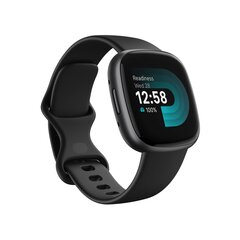 Fitbit Versa 4 NFC Black/Graphite FB523BKBK cena un informācija | Viedpulksteņi (smartwatch) | 220.lv