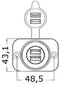 Osculati dubultā USB ligzda, balta - 14.516.11 cena un informācija | Piederumi laivām un kajakiem | 220.lv