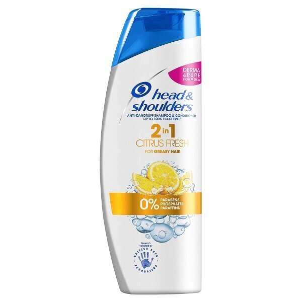 Šampūns - kondicionieris pret blaugznām Head&Shoulders 2in1 Citrus Fresh, 750 ml цена и информация | Šampūni | 220.lv