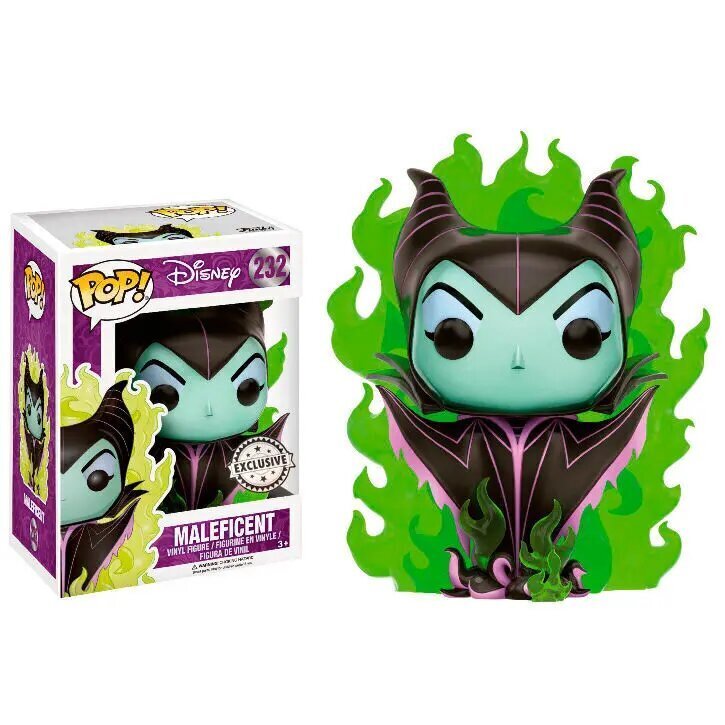 POP ekskluzīva rotaļu figūra Disney Sleeping Beauty Maleficent ar zaļu liesmu цена и информация | Rotaļlietas meitenēm | 220.lv