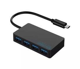 USB-C centrmezgls 4 x USB 3.0 SALĪTĀJA POSTU REPLIKATORS цена и информация | Адаптеры и USB разветвители | 220.lv