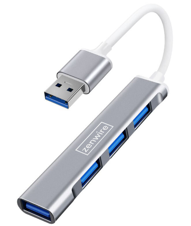 HUB 4x USB 3.0 SPLITTER PORT SPLITTER 4in1 Zenwire цена и информация | Adapteri un USB centrmezgli | 220.lv