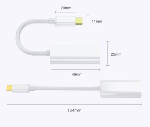 Adaptera Kabelis USB-C 3.1 C Tipa Uz HDMI 4k MHL Zenwire cena un informācija | Adapteri un USB centrmezgli | 220.lv