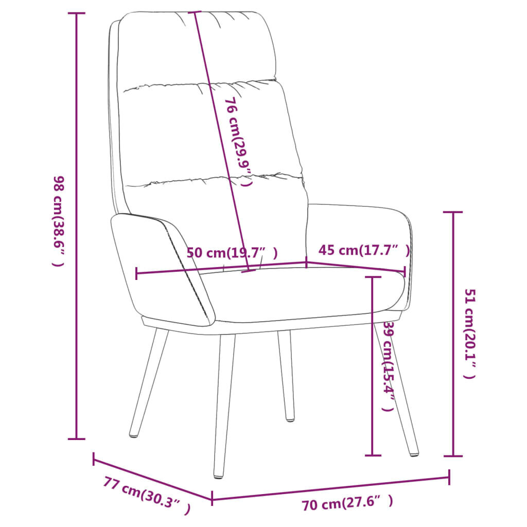Atpūtas krēsls, tumši pelēks, audums cena un informācija | Dārza krēsli | 220.lv