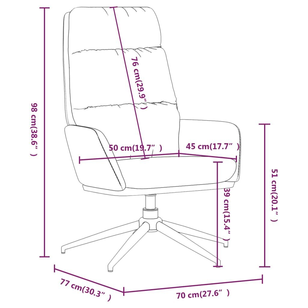 Atpūtas krēsls, melns, audums цена и информация | Dārza krēsli | 220.lv