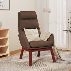 Atpūtas krēsls, brūns, audums cena un informācija | Dārza krēsli | 220.lv
