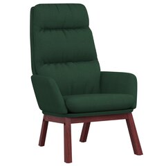 Atpūtas krēsls, zaļš, audums cena un informācija | Dārza krēsli | 220.lv