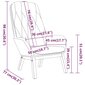 Atpūtas krēsls, pelēks, samts cena un informācija | Dārza krēsli | 220.lv