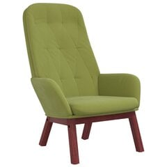 Atpūtas krēsls, zaļš, samts cena un informācija | Dārza krēsli | 220.lv