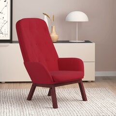 Atpūtas krēsls, sarkans, samts cena un informācija | Dārza krēsli | 220.lv