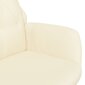 Atpūtas krēsls, krēmkrāsas, mākslīgā āda cena un informācija | Dārza krēsli | 220.lv