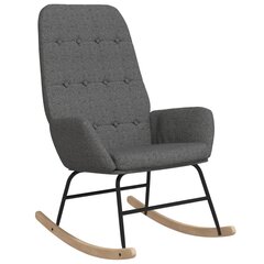 Šūpuļkrēsls, gaiši pelēkā krāsā, audums cena un informācija | Atpūtas krēsli | 220.lv