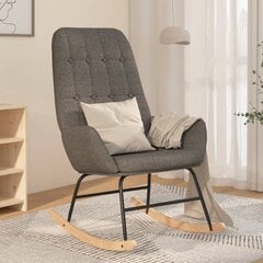 Šūpuļkrēsls, gaiši pelēkā krāsā, audums cena un informācija | Atpūtas krēsli | 220.lv