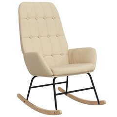 Šūpuļkrēsls, smilšu krāsā, audums cena un informācija | Atpūtas krēsli | 220.lv