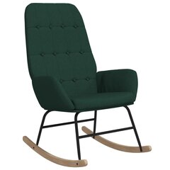 Šūpuļkrēsls, zaļš, audums cena un informācija | Dārza krēsli | 220.lv
