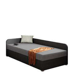 Кровать Draban 90x200 см, темно-серый/серый цвет цена и информация | Кровати | 220.lv