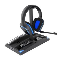 Многофункциональная подставка для PS4 iPega PG-P4009 и аксессуаров (черная) цена и информация | Аксессуары для наушников | 220.lv