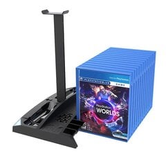 Многофункциональная подставка для PS4 iPega PG-P4009 и аксессуаров (черная) цена и информация | Аксессуары для компьютерных игр | 220.lv